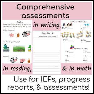 IEP Writing Success Kit: Early Elementary Bundle with Versions 1 & 2