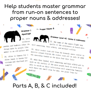 Grammar & Complete Sentences Intervention Workbook Level 4: Mastering Complete Sentences